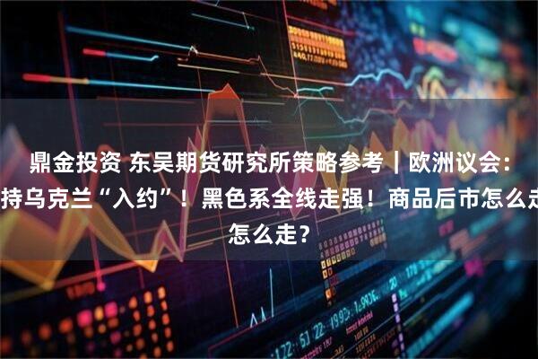 鼎金投资 东吴期货研究所策略参考｜欧洲议会：支持乌克兰“入约”！黑色系全线走强！商品后市怎么走？