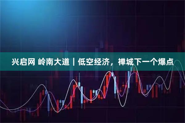 兴启网 岭南大道｜低空经济，禅城下一个爆点